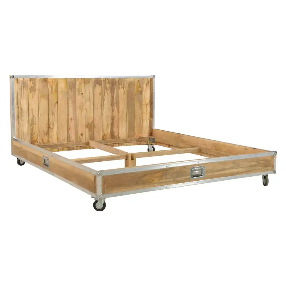 Roadie Chic Reclaimed Bed on Wheels (Knock Down) - popular handicrafts